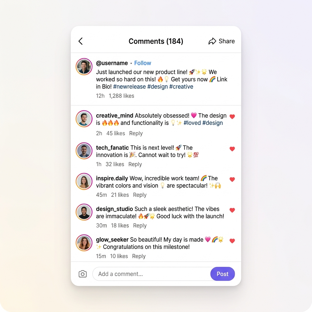Expressive Emojis in a Social Media Chat Interface Mockup