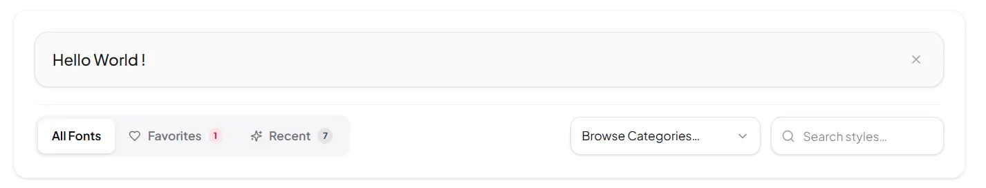 Step 1 - Type your text in the font generator